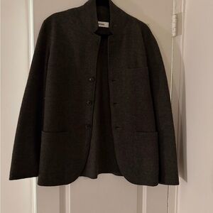 Buck Mason Fitted Wool Charcoal Jacket